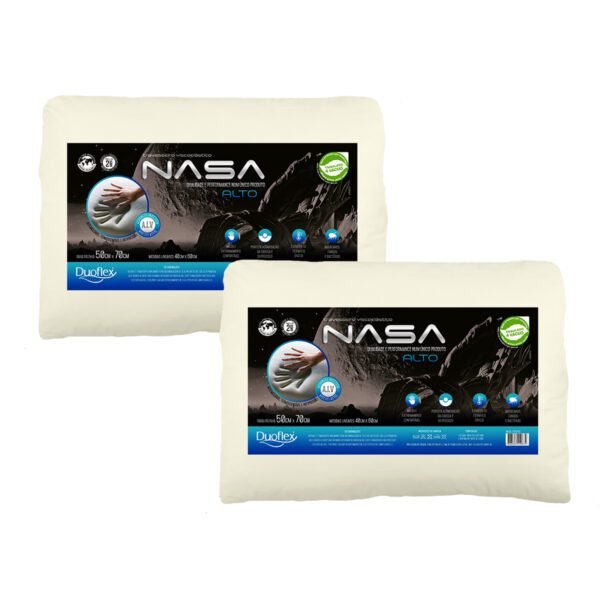 Kit Com 2 Travesseiro Nasa-x Alto Viscoelástico - Duoflex