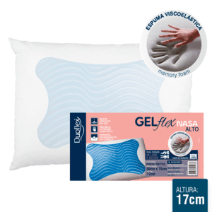 Travesseiro Nasa Alto Gel refrescante anti suor e antiaquecimento- Duoflex