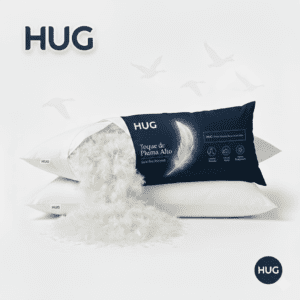 Travesseiro Toque De Pluma Alto Macio Capa Premium