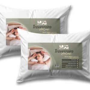 Kit 02 Travesseiro Alto Sonho Extra Macio Alto Capa Premium