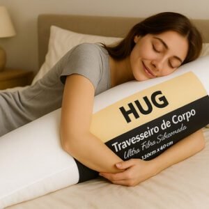 Travesseiro Corpo Body Pillow Confortavel Dormir Amamentação